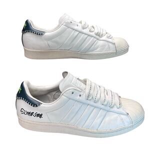 Adidas Jonah Hill Super Star Sneakers FW7577 Size 11 White Green Streetwear Lion